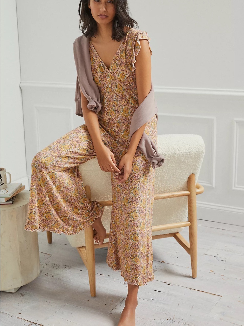 Anthropologie Matilda Ruffled Jumpsuit